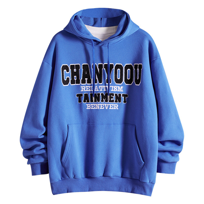 260gsm College Velvet Custom Embroidered Hoodies With Letters