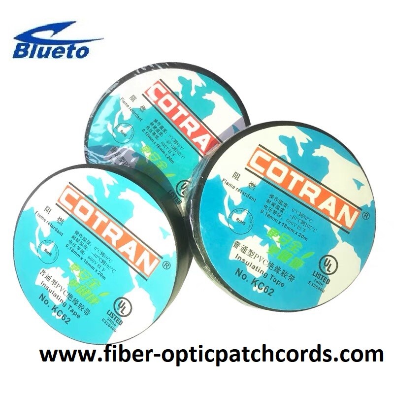 KC63 Cotran Insulating Tape 0.19mm×19mm×20m PVC Cable Identification Insulation Tape KC63