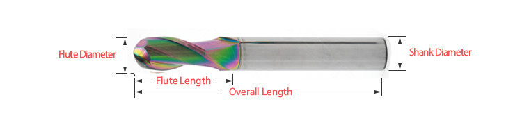 Specification Of Solid Tungsten Carbide Ball Nose End Mills For Copper Electrode