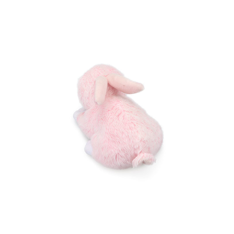20cm Short Plush Cute Pink Rabbit Stuffed Toy ODM