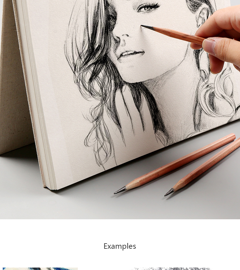 Retro Spiral Sketchbook Linen Hardcover 120 Pages 160 Gsm Refillable Notebook For Art Drawing