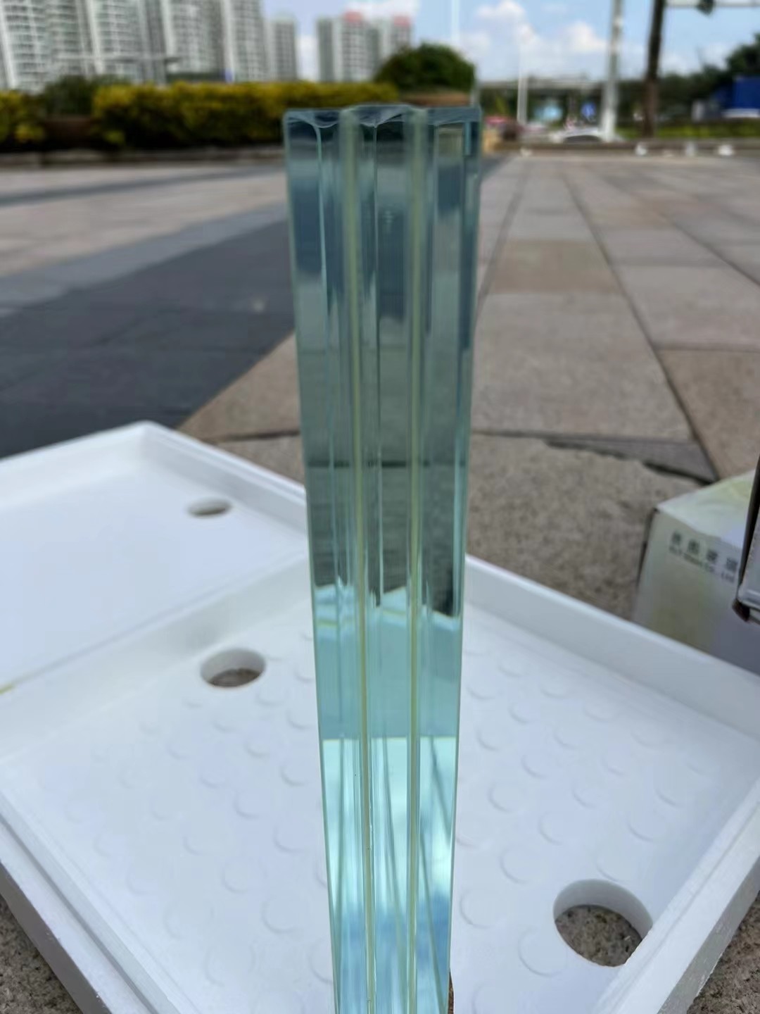 Ultra Clear Safety SGP PVB Laminated Tempered Glass For Building High Strength