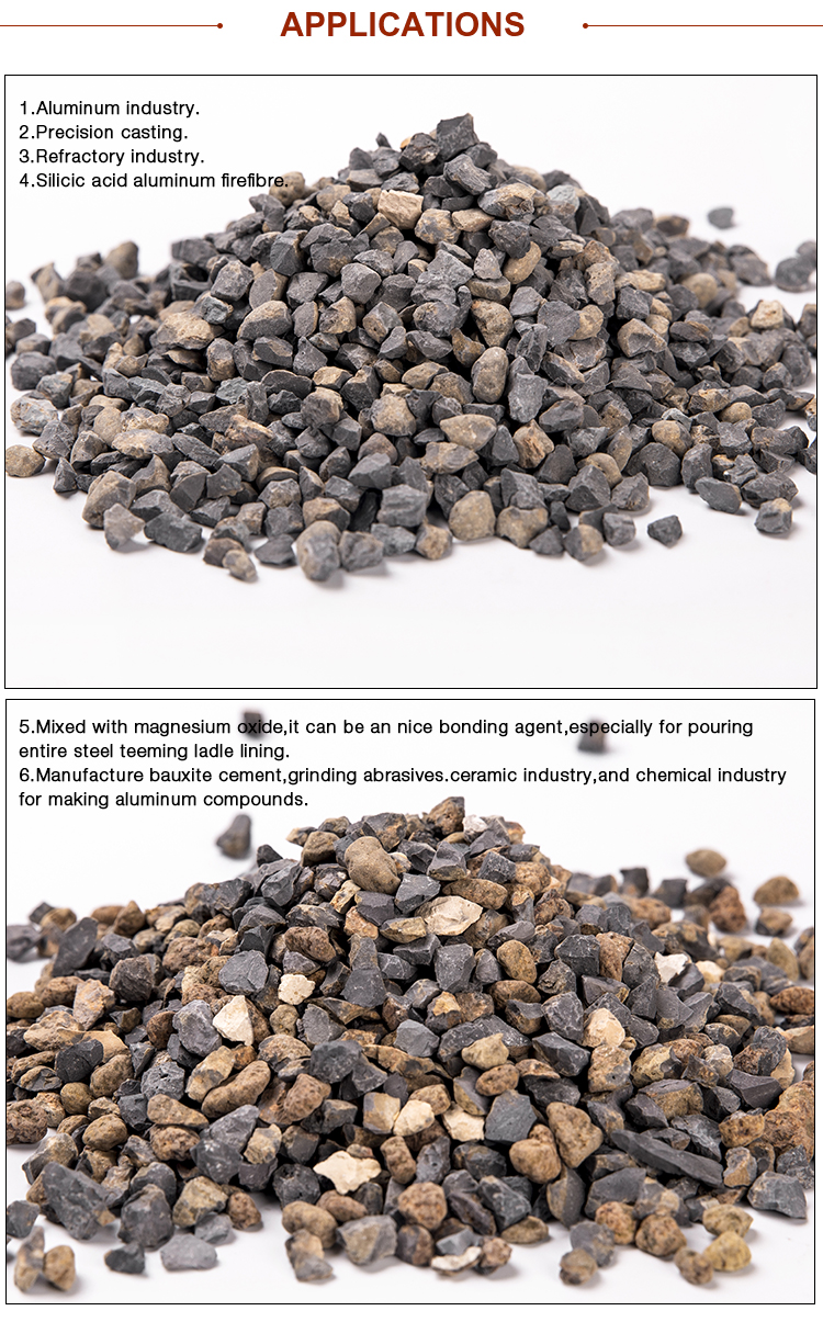 Round Shape Rotary Kiln Bauxite RK86 Bauxite 3mm