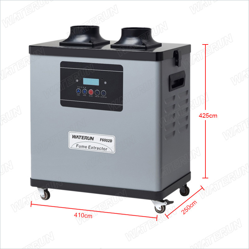 Table Top 200w 3 Layers Xs350-2 Solder Fume Extractor Black And Grey Color