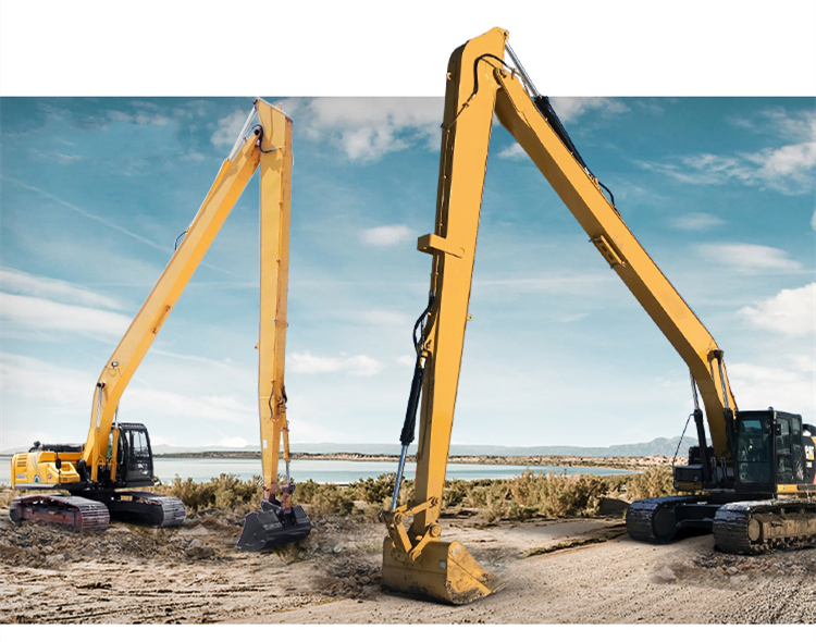 Custom Excavator Long Reach Boom 10m - 35m Depth Telescopic Excavator Boom