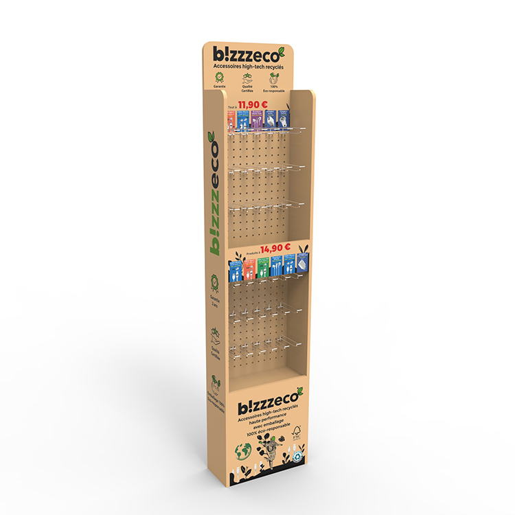 Pine Wood 5 Layers Cocktail Display Stand Display Rack with Wheels for Wine Store