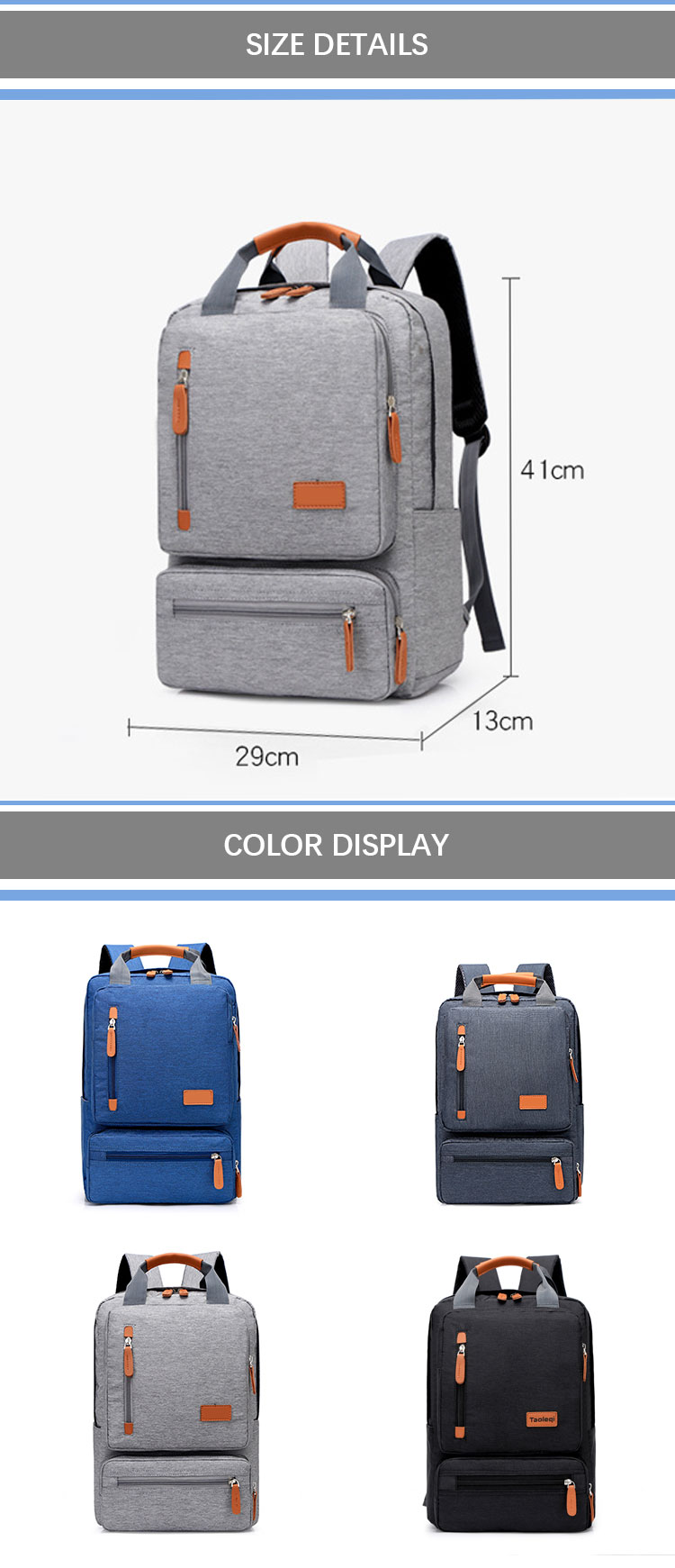 OEM Anti Theft Water Resistant Backpacks , Men Women School Computer Backpack