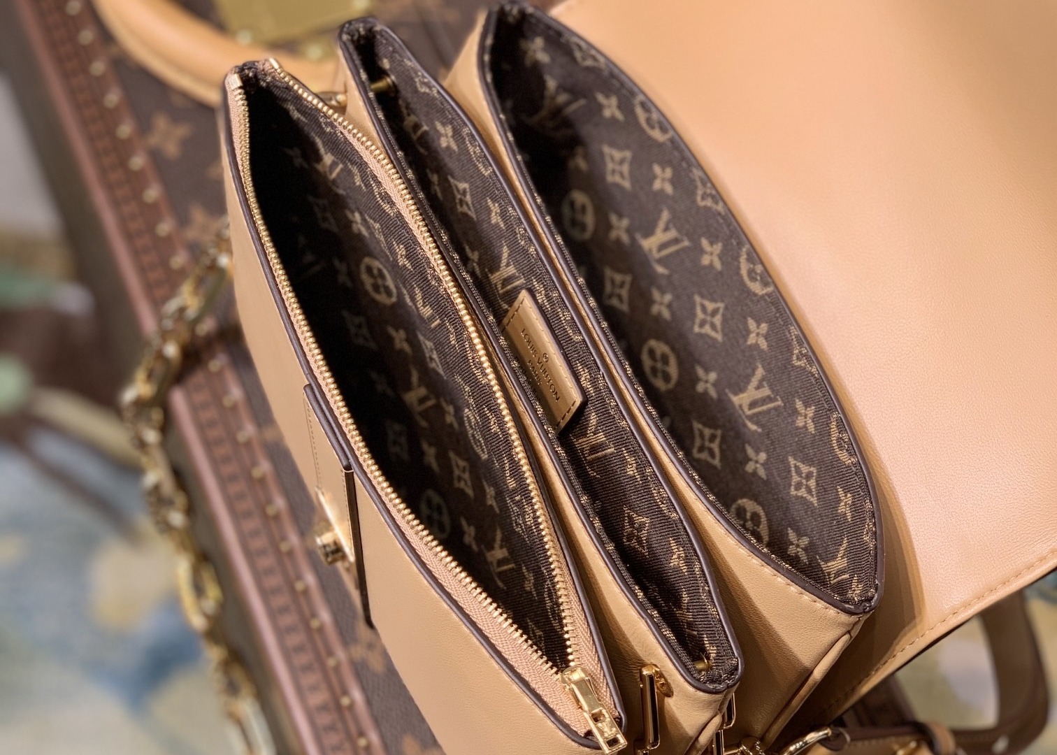 Khaki Luxury Cross Body Bag
