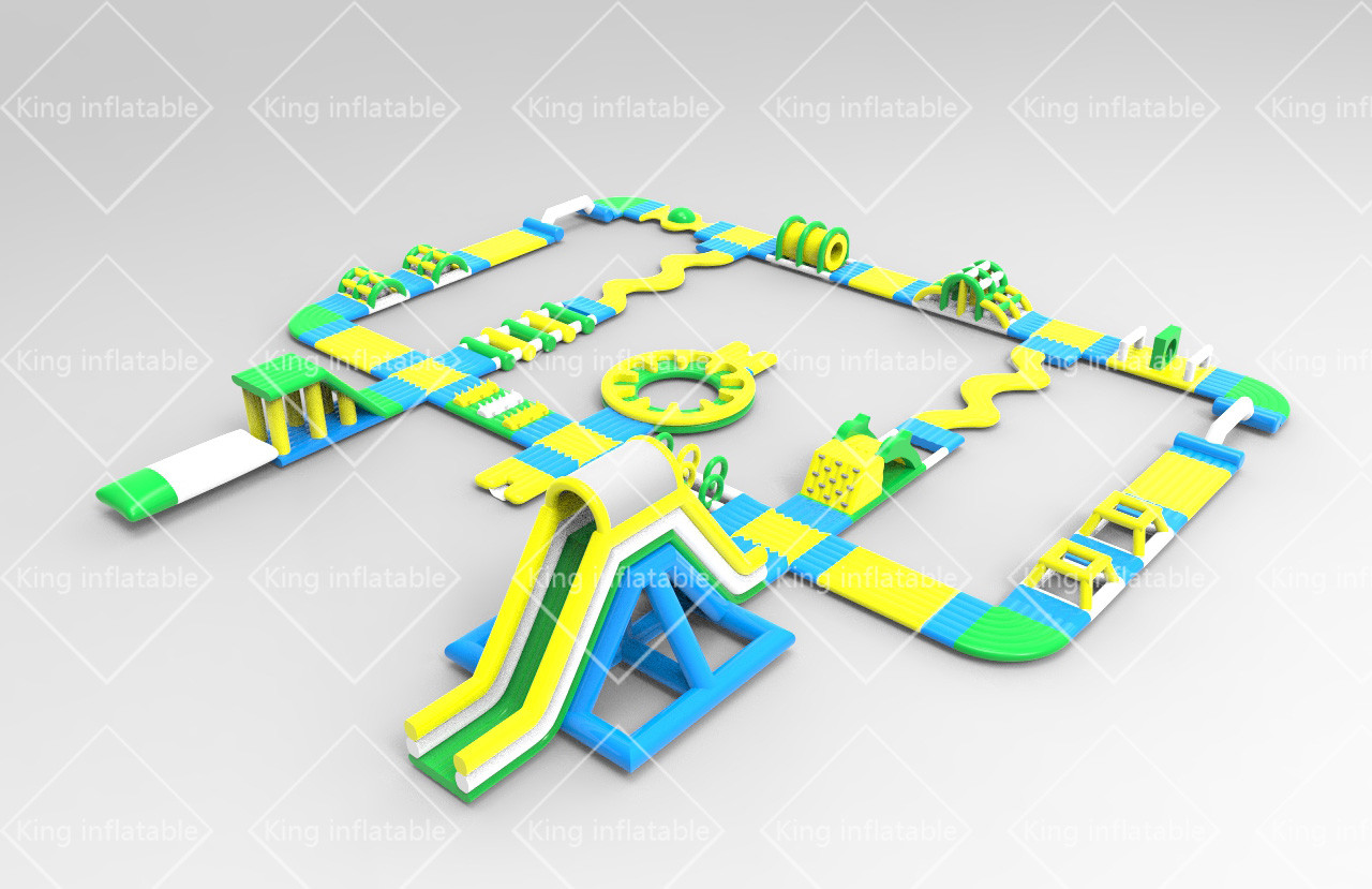 2021 Bespoke Design New Aqua Park Inflatable Floating Water Park With Obstacle Course