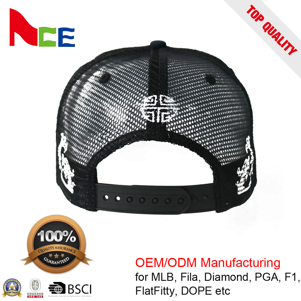 Pyrograph Design Flip Up Brim Trucker Hat , Urban Trucker Snapback Cap 5 Panel