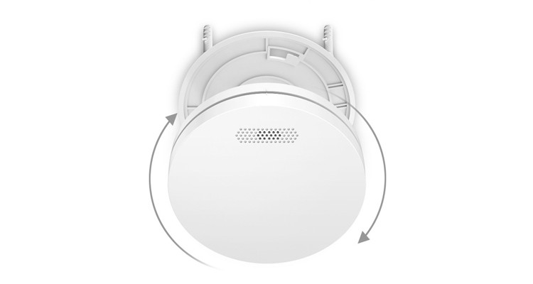 433MHZ 868MHZ Wireless Interconnected Smoke Alarm Detector With TUV Approval 10 Years Warranty