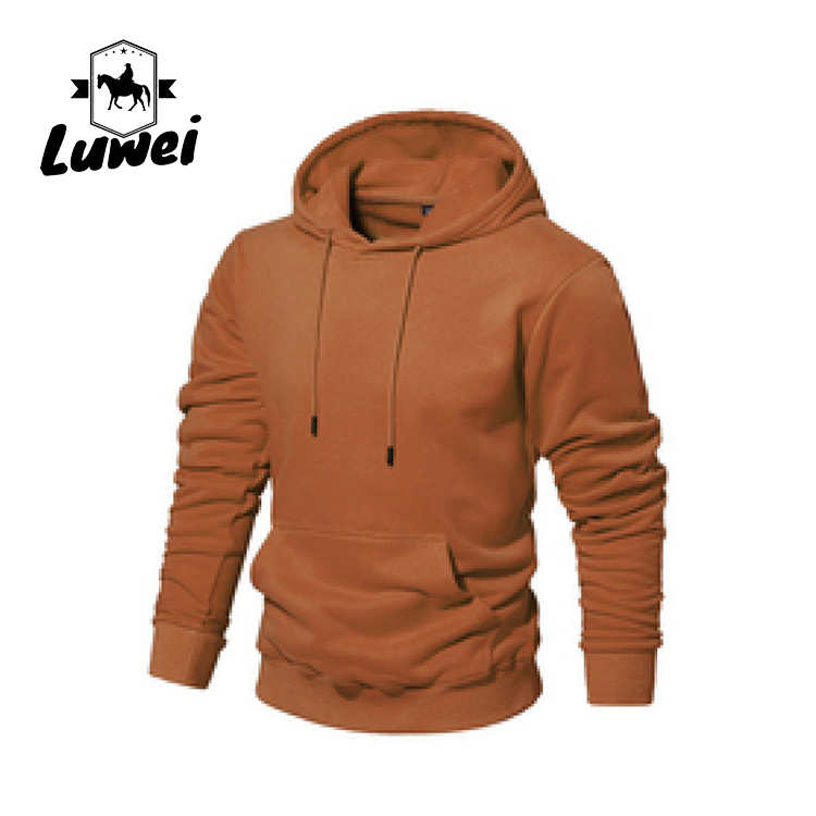 Streetwear Custom Logo Pullover Over Size Bluza Felpe Con Cappuccio Cotton Slim Plain Men's Hoodies & Sweatshirts