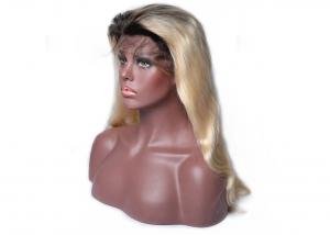 Buy cheap 10A Grade Blonde Ombre Lace Front Wig Three Sizes Adjustable Strap And Combs product
