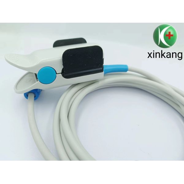 Compatible Mindray 6Pin 40 Degree Reusable Adult Finger Clip Spo2 Sensor Suit for Mindray MEC1000/1200/PM6000/7000/8000/9000