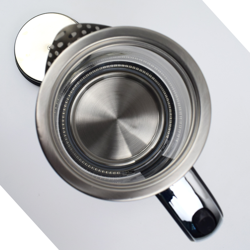 1500W Clear Electric Glass Tea Kettle 220v Glass Hot Water Kettle With Removable Lid