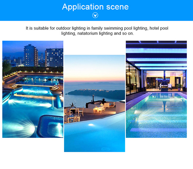 High Power 24W RGB Color 12V Stainless Steel Led Swimming Pool Lighting Outdoor