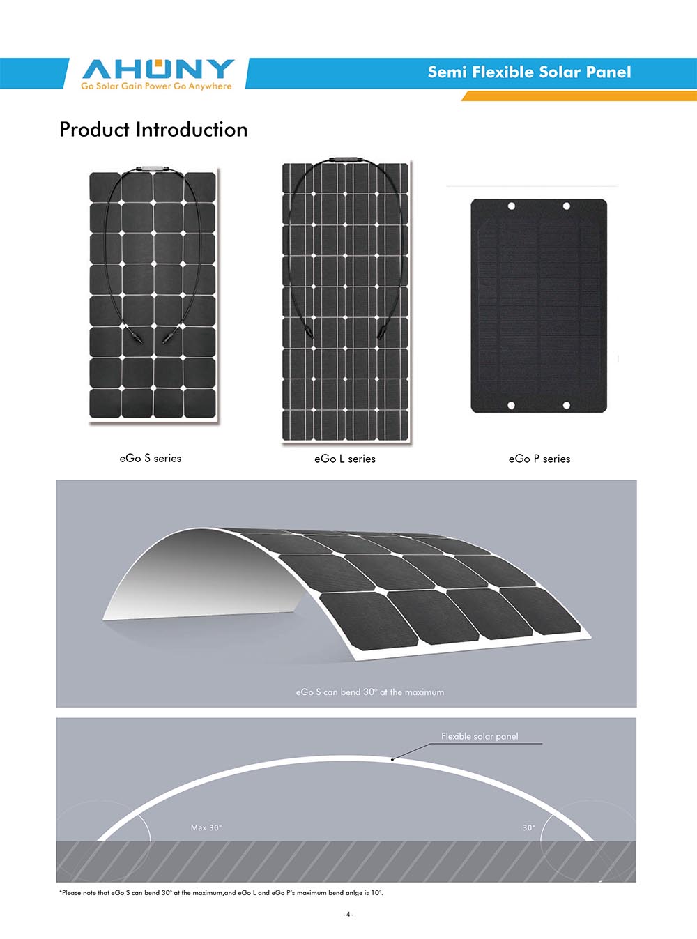 ETFE Sunpower Flexible Solar Panels 110W