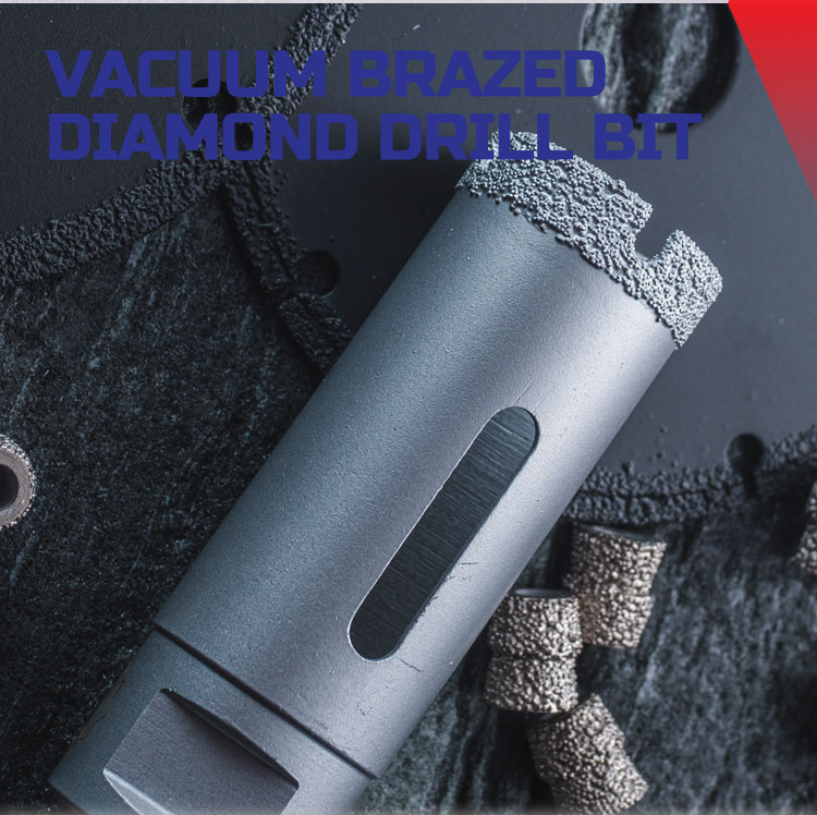 Plain Finish D60mm Vacuum Brazed Core Bit for Precise and Drilling in Tough Materials