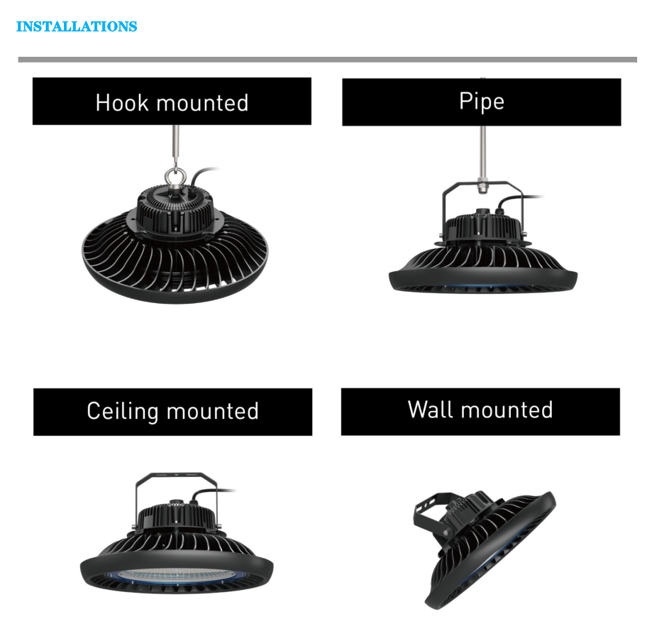 Explosion Proof 200w Led High Bay Lights 24000 Lm IP65 Ufo Warehouse
