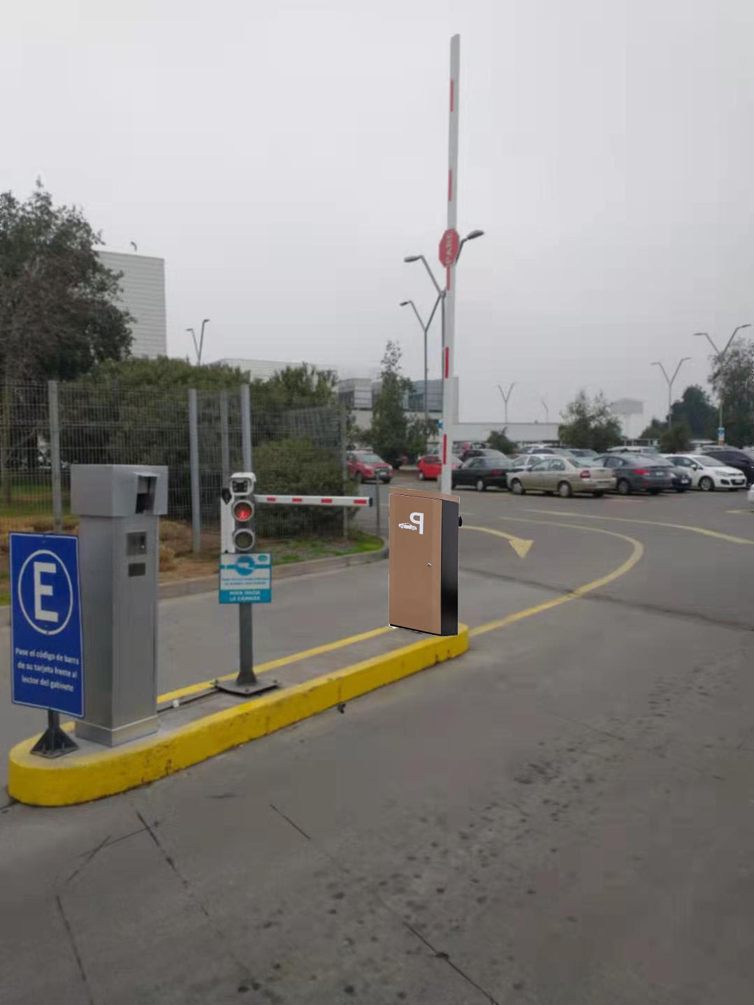 18B Electronic Parking Automatic Barrier Gate 1.5-6M For Access Control