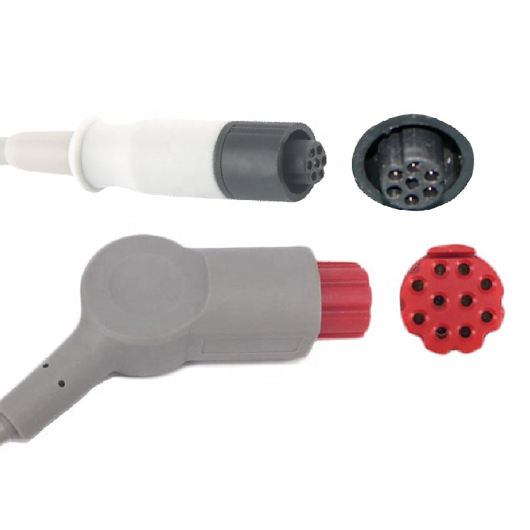 PE Insulation IBP Adapter Cable Compatible For GE Datex Monitor To Medex Transducer