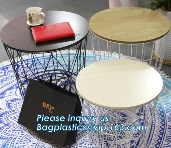 metal wire storage basket with tray in whole sale lowest MOQ sale even just buy 1 set, Kitchen storage Rose gold wire me