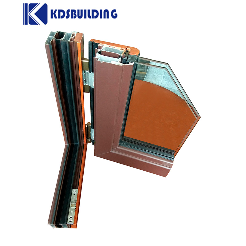 KDSBuilding American style aluminium clad wood window top sales wangli casement windows