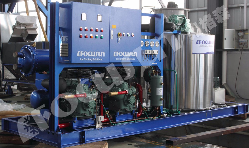 220-480V Voltage Fresh Water Flake Ice Making Machine For Easy Operation