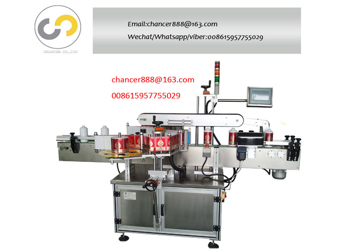 Automatic PLC control double sides bottle sticker labeling machine
