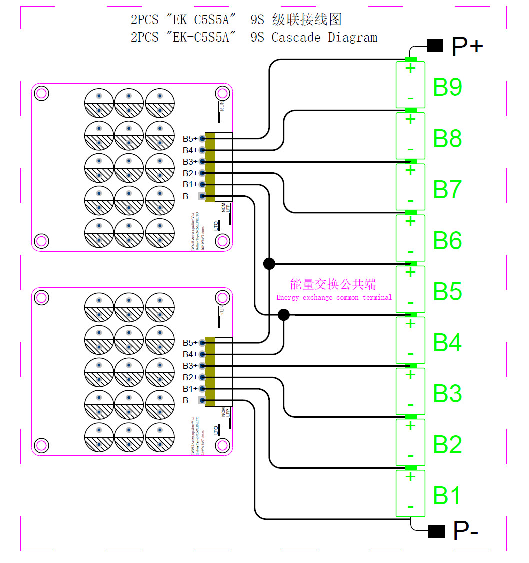 5A Active Balancer 3S 4S 5S 6S 7S 8S 14S 16S 17S 18S 19S 20S 21S Equalizer Lifepo4/Lipo/LTO for E-bike