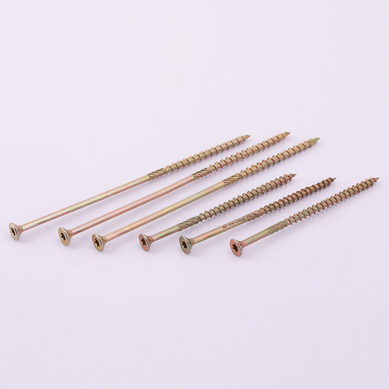Double Coutnersunk Torx CSK Chipboard Screw Yellow Type 17 Torx Multi Purpose Wood Screws