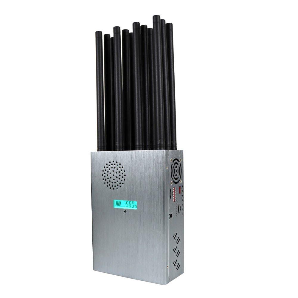18W Output Power Handheld Signal Detector with 18 Channels and 2-25m Jamming Distance