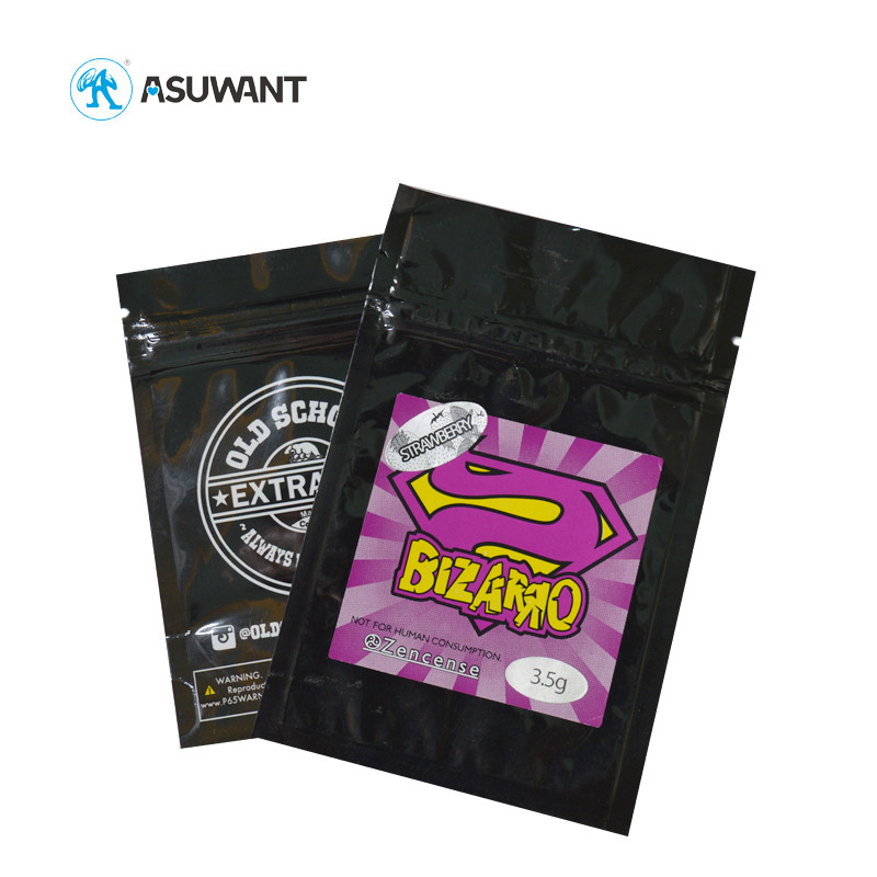 Heat Seal Small Mylar Bags Empty Mylar Food Packaging Bags CMYK PANTONE Color