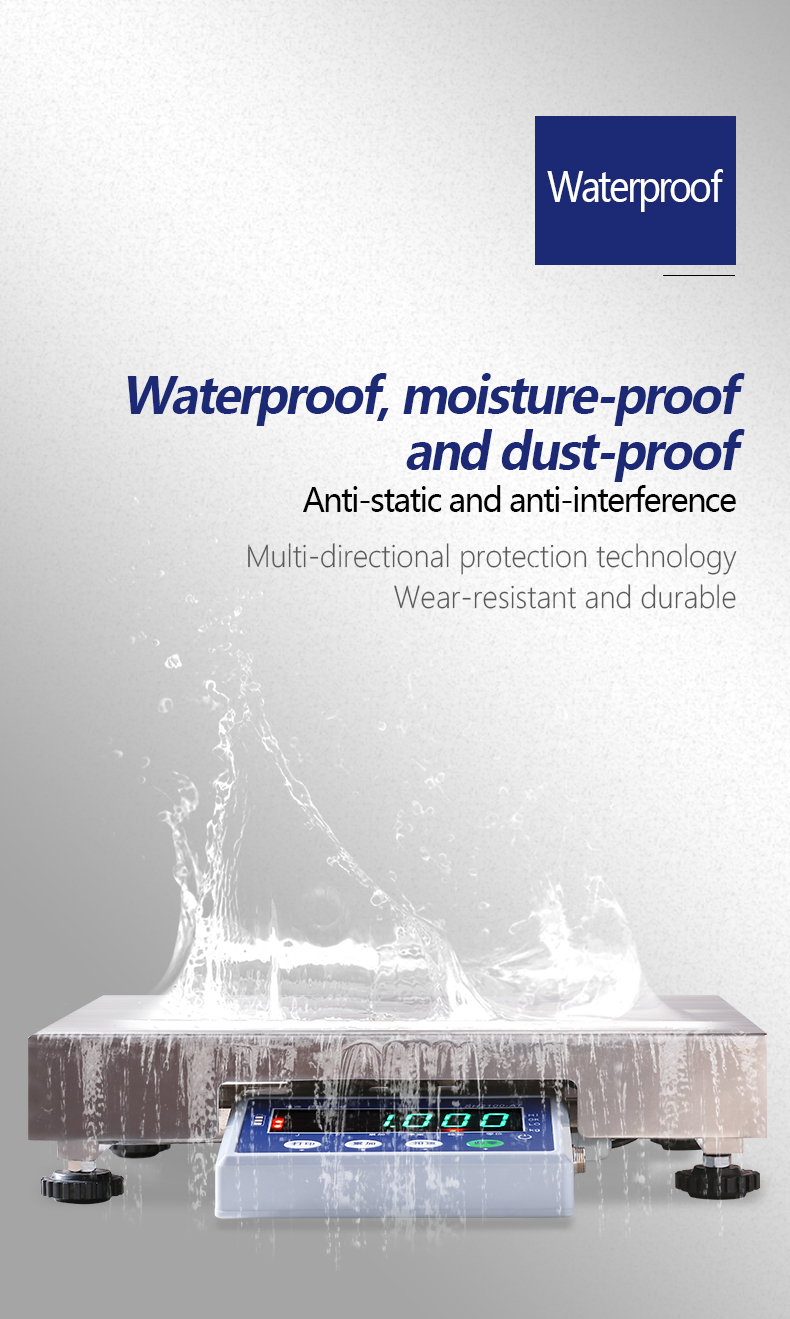 30KG Waterproof Bluetooth Digital Table Scale with Voice Command and Food-Grade Material