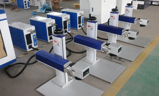 Mini Optical Fiber Laser Marking Machine For Plastic Metal Engraving 20W 30W