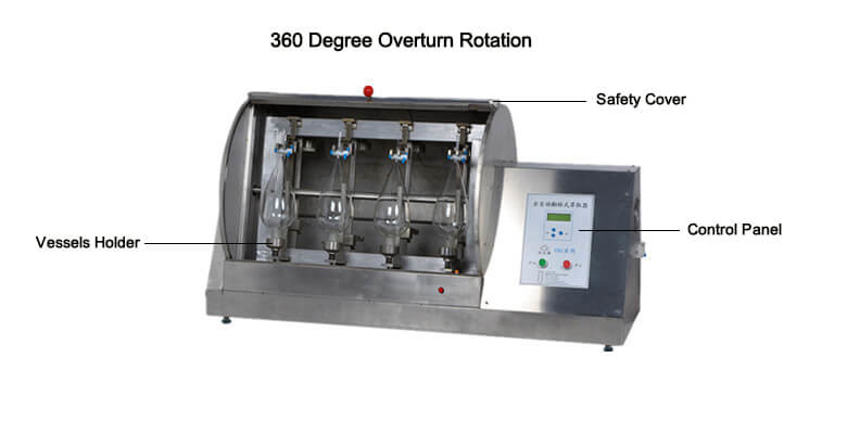 Automatic Vertical Shaker Type 2 Liter Separatory Funnel Liquid Shaking 8 Sample Holders