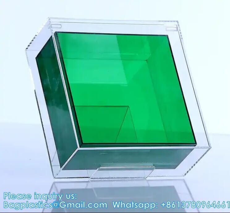 Wholesale Color Acrylic Transparent Box Double Layer Plexiglass Storage Box Bridesmaid Accompanied Gift Box