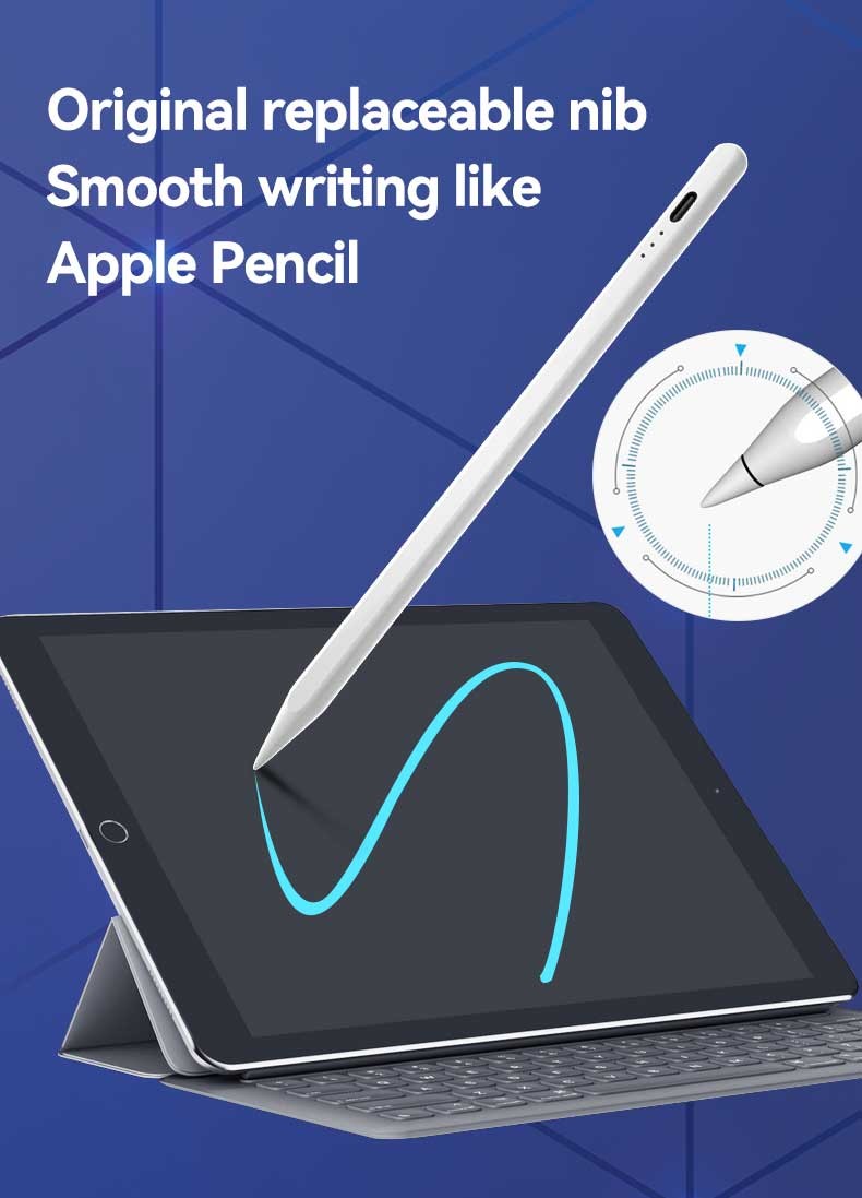Plastic Tip Universal Stylus Pencil 5V-100mA Charging With 5 Minutes Smart Shutdown
