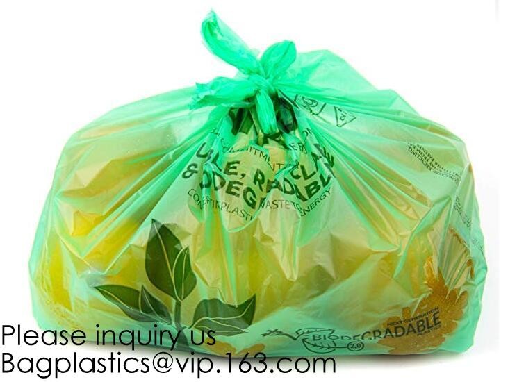 Moisture Resistant, Certified 100% Home Compostable - 100% Biodegradable, Shopping Bags, Reusable, Trash Bags, No Plasti