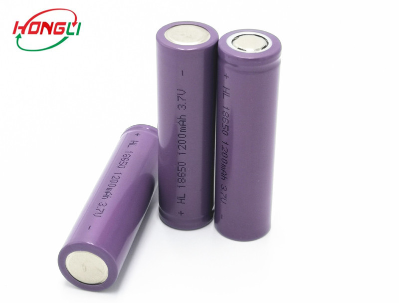 BIS certified lithium battery 3.7v 1200mah Lithium ion 18650 Battery 18 * 65 mm