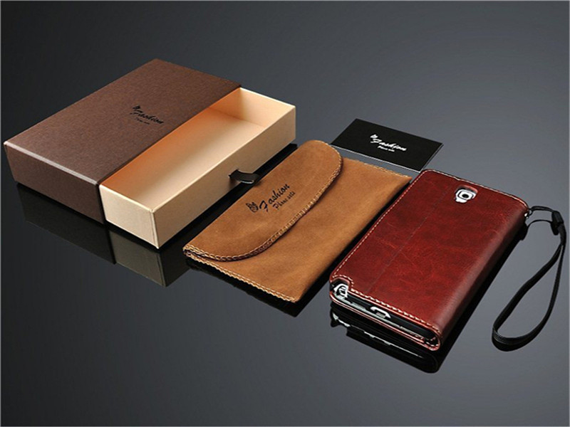 3C electronic product package Gray cardboard drawer box for phone cases
