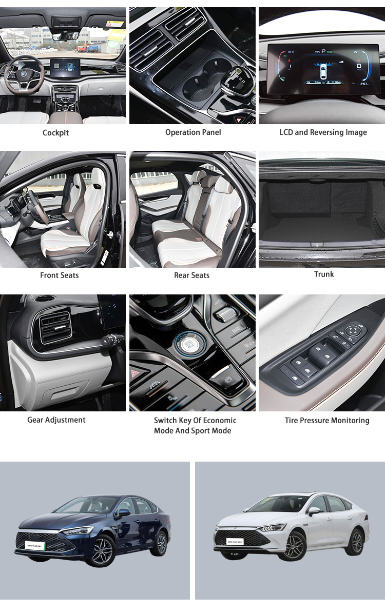 New Energy Electric Hybrid Vehicle Sedan Cars Plug In Customized