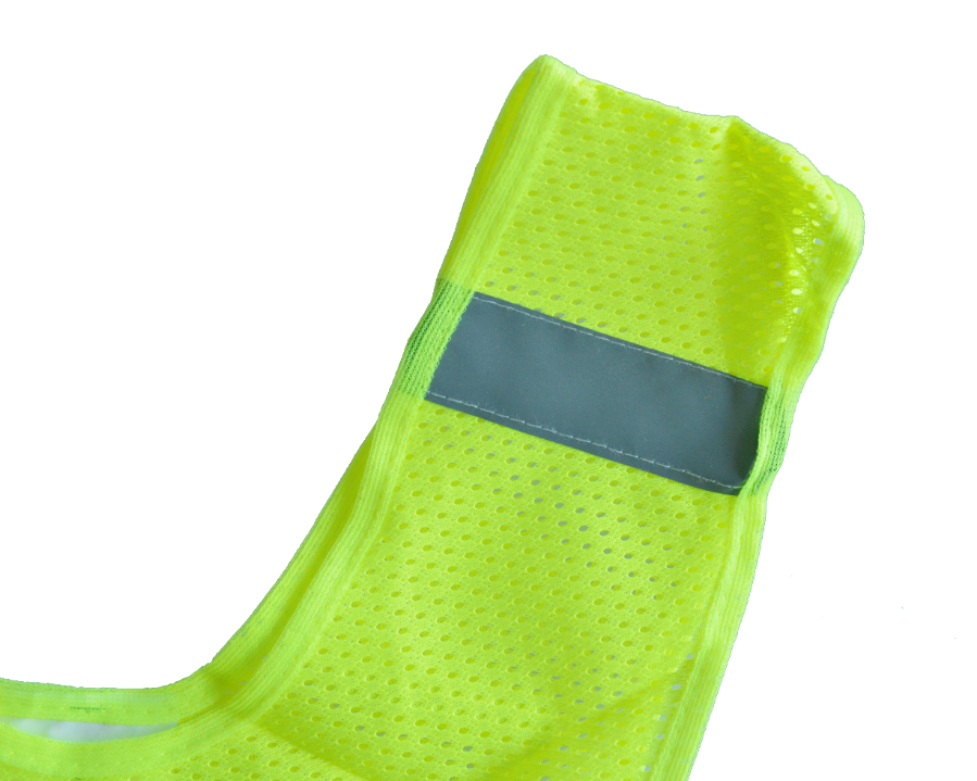 Polyester Fabric High Visibility Reflective Running Riding Warning Vest for Road Safety