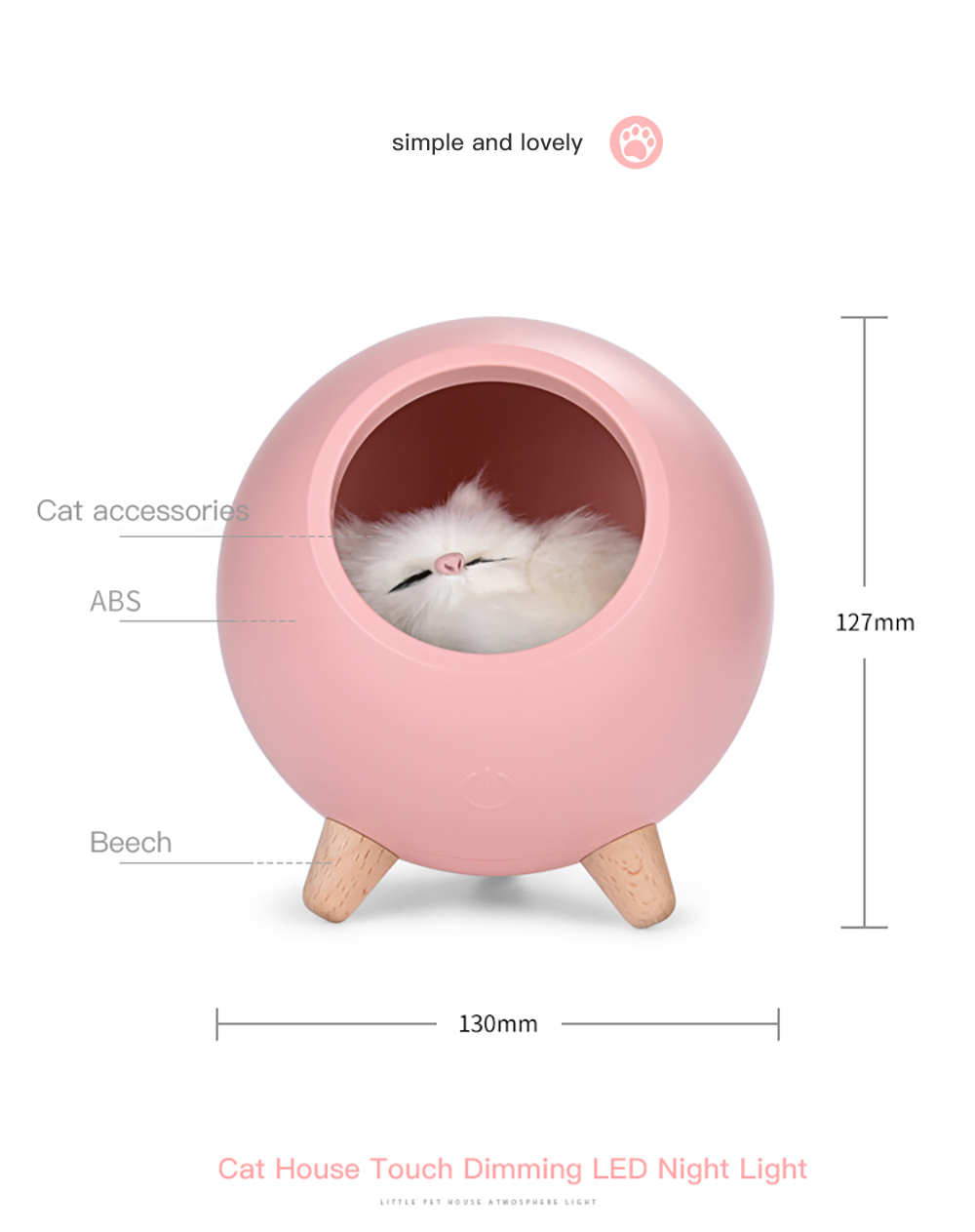 Atmosphere Touch Induction Dimming Children Table Lamp USB Charging Cartoon LED Battery Lighting and Circuitry Design Room EMC