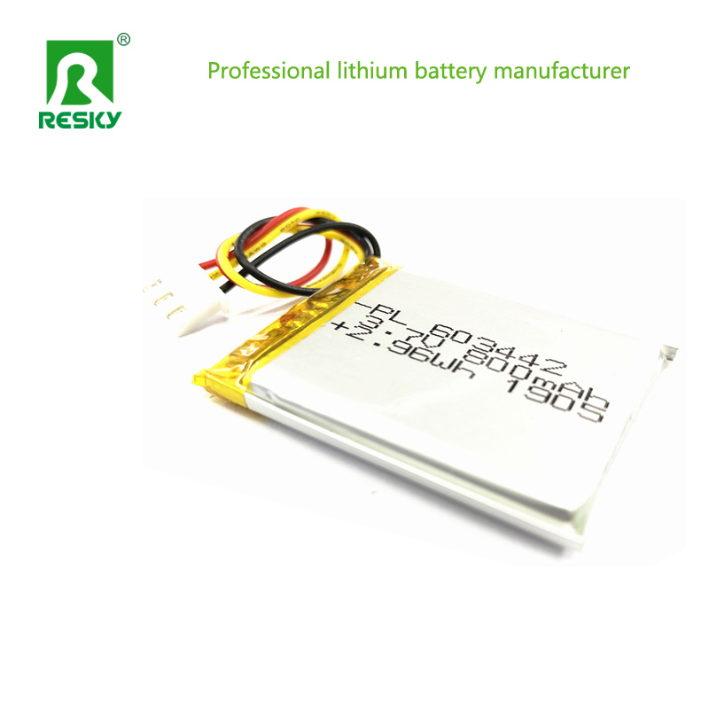 Solar Lithium Polymer Battery Cell 3.7V 603450 1200mAh Batteries For Elevator Alarm