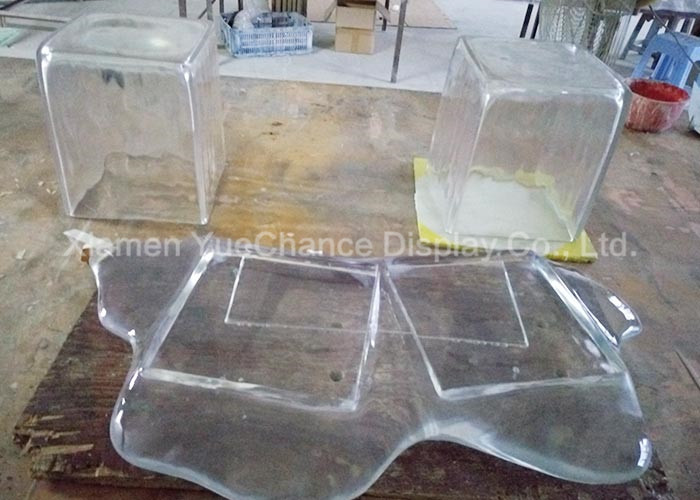 Customized Design Transparent Decoration Clear Resin Material Ice Block