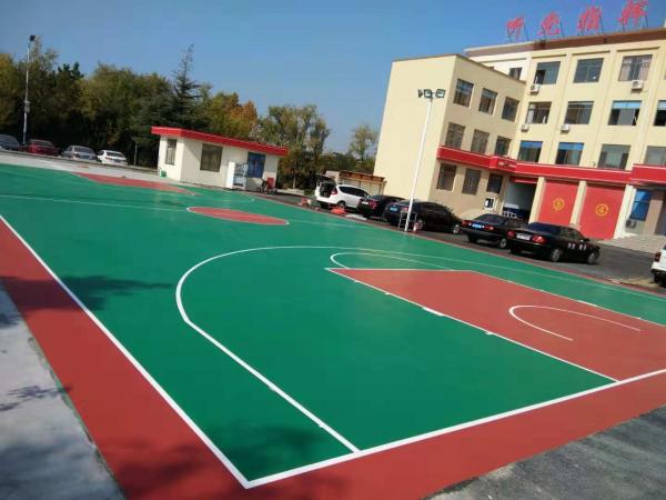 Sandwich System PU Sports Flooring Materials For Futsal Court Surface