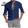 Buy cheap Casual Men Shirts Apparel Cotton Single Breasted Long Sleeve Print Shirts from wholesalers