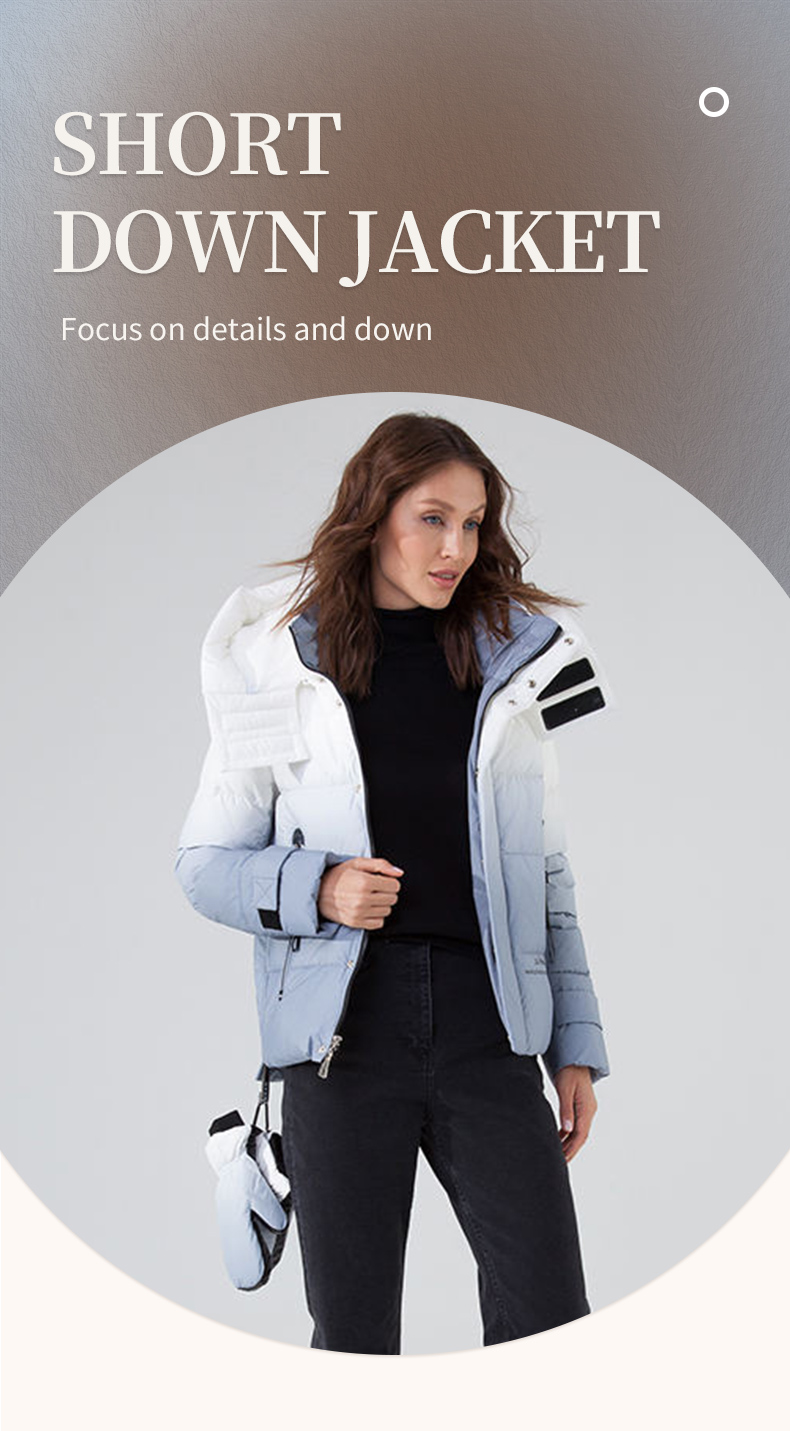 FODARLLOY Cheap and high quality Thick Cotton-Padded Jackets Printed Woman Collar Puffer Bubble Coat jackets