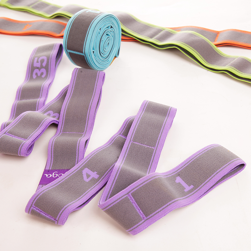 100cm To 108cm Elastic Stretching Rubber Band For Exercise With 9 Loops ODM